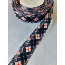 Лента репсовая с рисунком 25мм, цена за 1 м